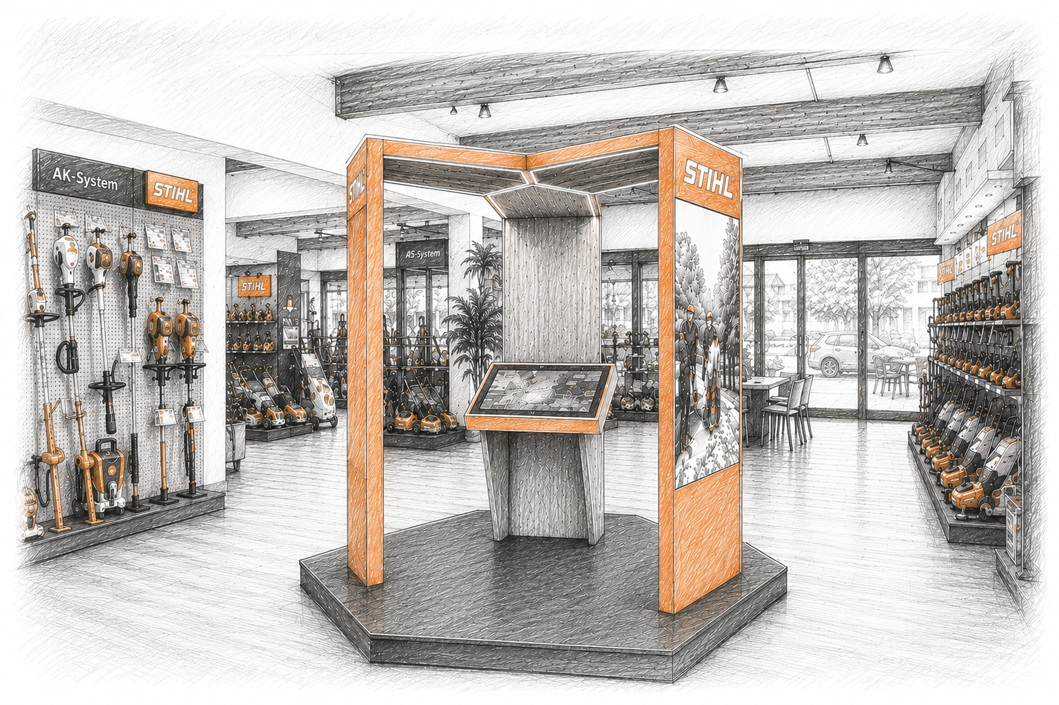 Digital Info POS für Stihl