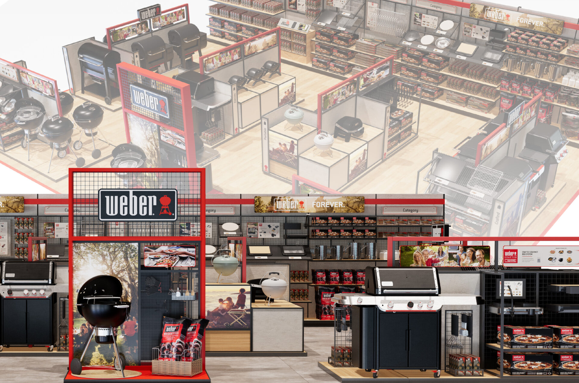 Weber Shop in Shop Konzept